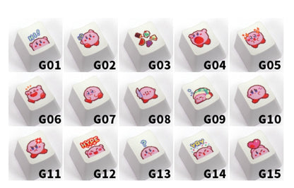 Star Kirby, Heat Sublimation Personalized Pattern 1U, PTB Material Personalized Decorative Keycap Set