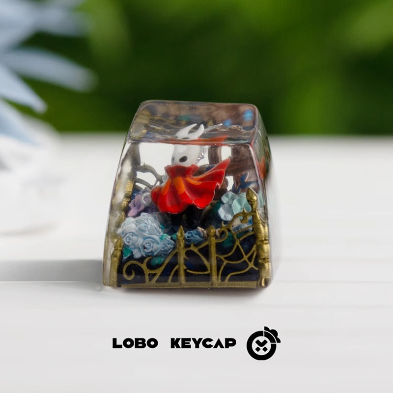 Hollow Knight, Hornet，1UCrystal drops of glue personalized keycaps, Anime game creative decoration keycaps