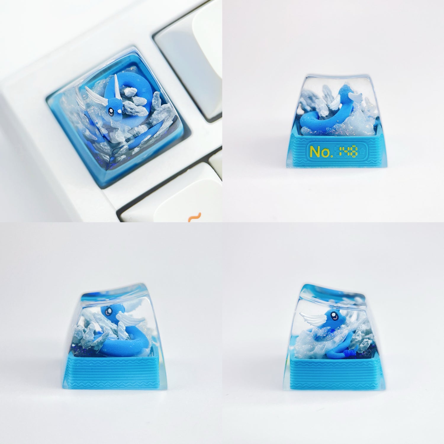 Pet Pok é mon Collection, Crystal Drops of Glue Material Artisankeycaps, Anime, Game, Culture, Creativity, Peripheral Decoration, Personalized Keycaps