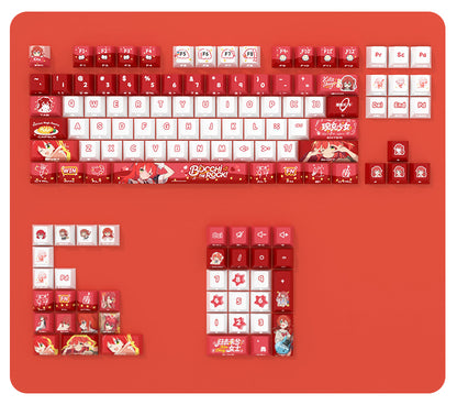 BOCCHI THE ROCK! Theme: Kita Ikuyo Personalized Keycap Set with Original Transparent Keycap PBT Thermal Sublimation Process