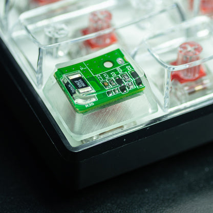 Circuit board design personalized keycaps Crystal drops of glue sealing circuit board decorative keycaps
