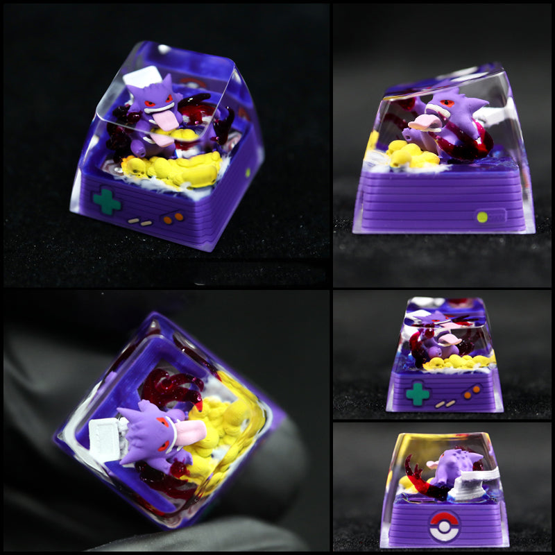 Pet Pok é mon Collection, Crystal Drops of Glue Material Artisankeycaps, Anime, Game, Culture, Creativity, Peripheral Decoration, Personalized Keycaps