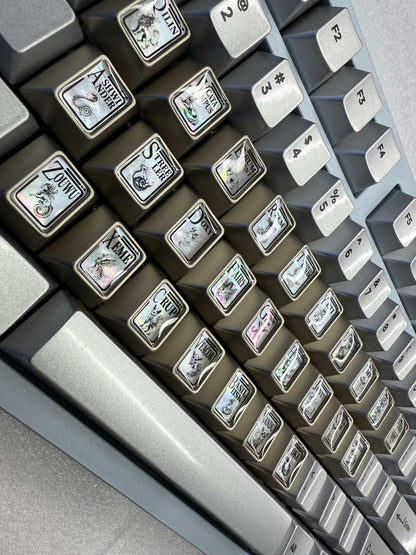 Fantastic Beasts and Where to Find Them， 26 letter area keycap original factory height metal keycap set