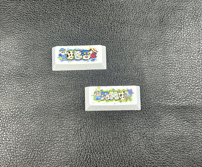 Crayon Shin-chan， Zinc alloy spray coating, 2.25U metal personalized keycaps, decorative keycaps for anime, gaming, cultural and creative peripheral products