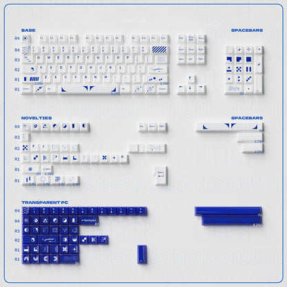 Original Design &quot;Geometry&quot; Theme Mechanical Keyboard Keycap Complete Set PBT Thermal Sublimation Original Factory Highly Personalized Keycap Set