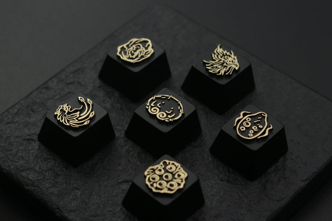 Black Myth: Wukong,six senses logo, Aluminum alloy personalized keycaps, keyboard decorative keycaps