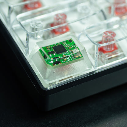 Circuit board design personalized keycaps Crystal drops of glue sealing circuit board decorative keycaps