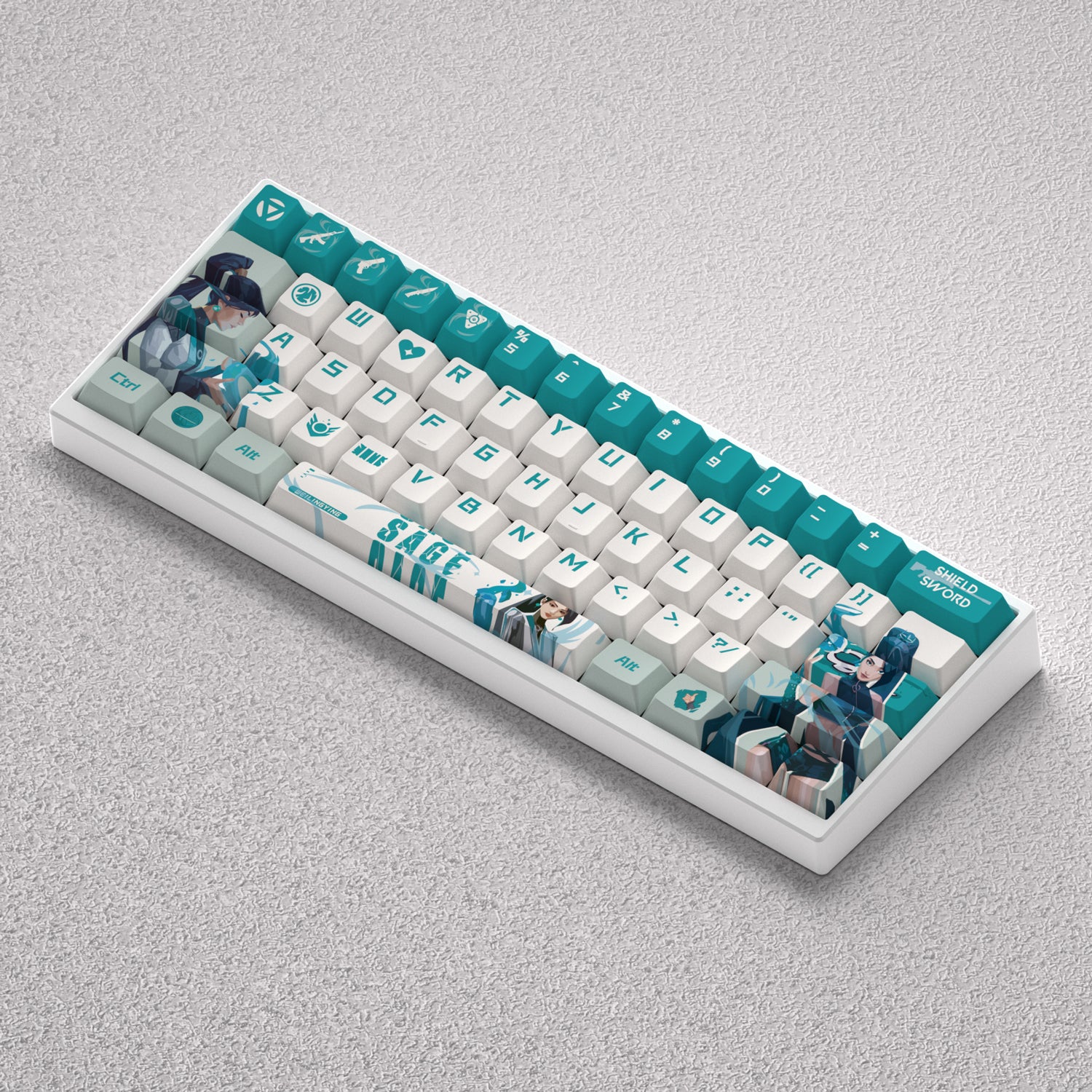 VALORANT Theme Keycap Series, Anime Game Creative Personalized Keycap Set PBT Material Original Factory Height Sublimation