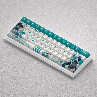 VALORANT Theme Keycap Series, Anime Game Creative Personalized Keycap Set PBT Material Original Factory Height Sublimation