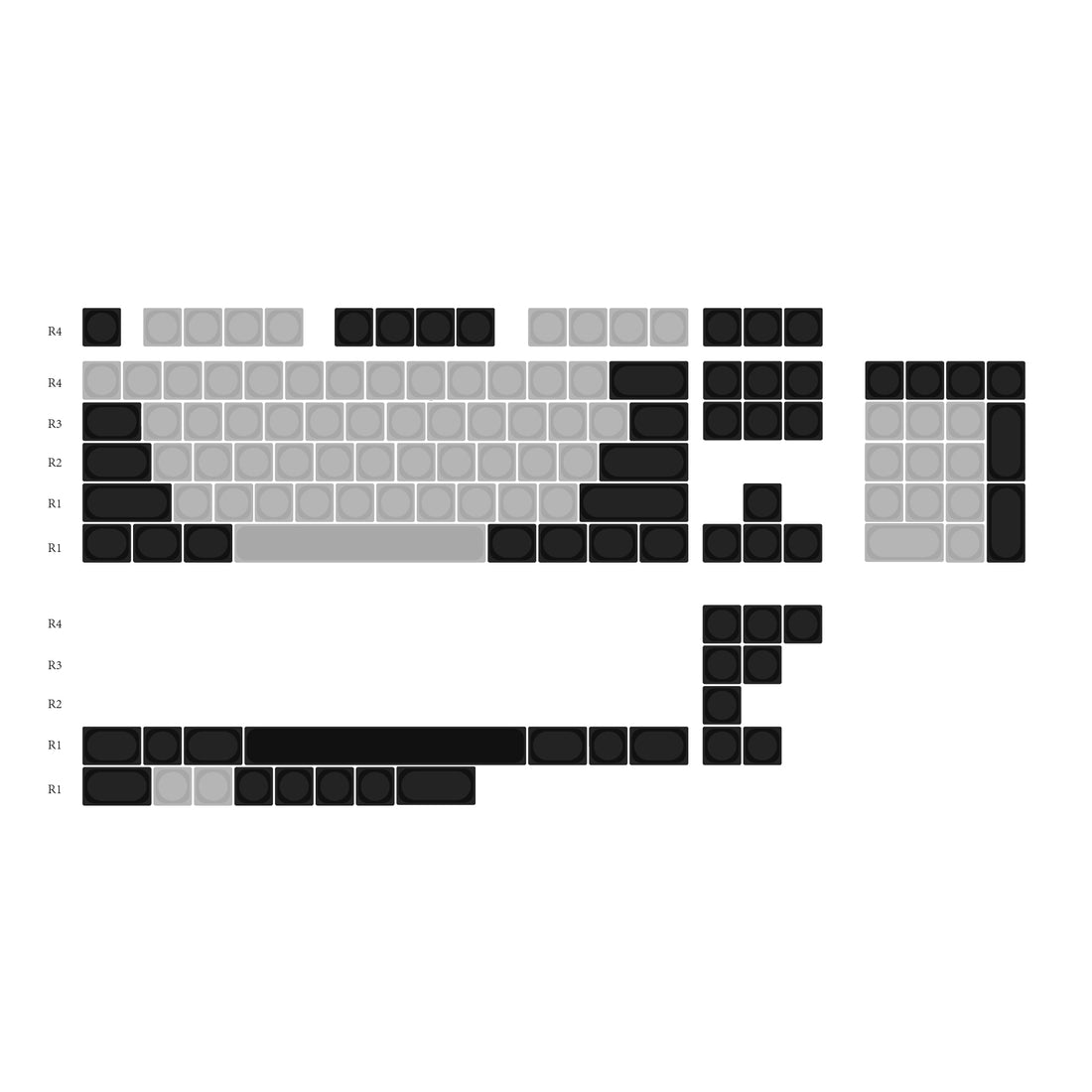Floating Shadow · Aluminum Alloy Metal Keycap Matte Texture Customization Keycap Set, Personalized Metal Keycap Set. Customized keycaps for creative culture