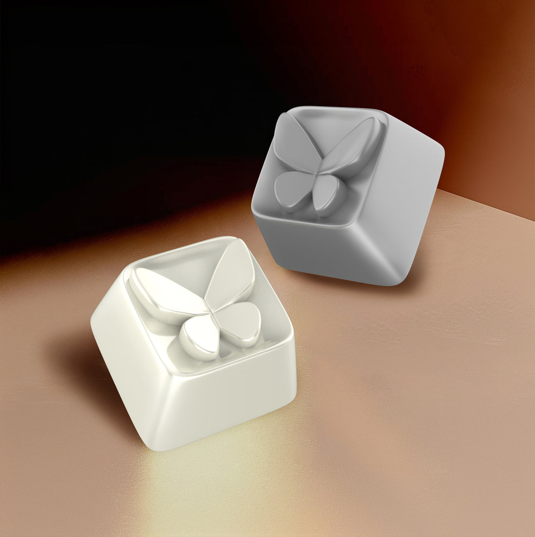 Butterfly shaped keycaps,liquid metal personalized keycaps, mechanical keyboard keys, artistic decorative keycaps