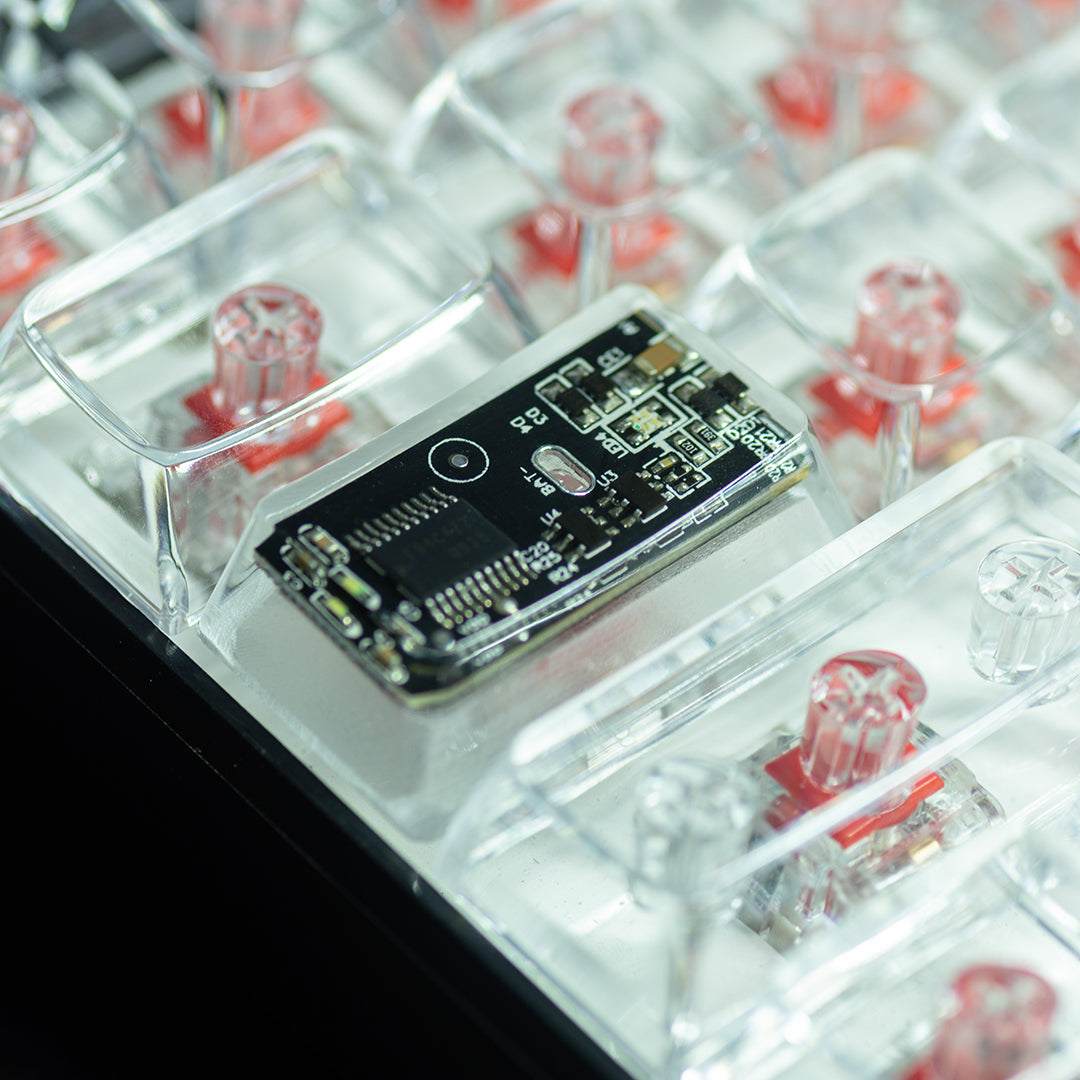 Circuit board design personalized keycaps Crystal drops of glue sealing circuit board decorative keycaps
