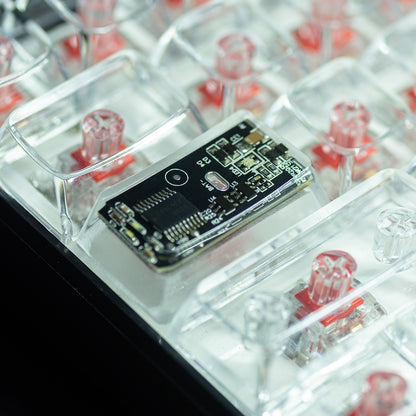 Circuit board design personalized keycaps Crystal drops of glue sealing circuit board decorative keycaps