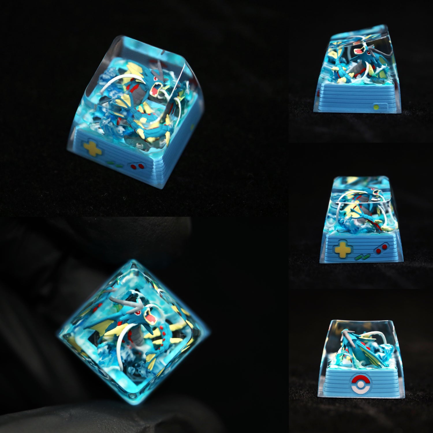 Pet Pok é mon Collection, Crystal Drops of Glue Material Artisankeycaps, Anime, Game, Culture, Creativity, Peripheral Decoration, Personalized Keycaps