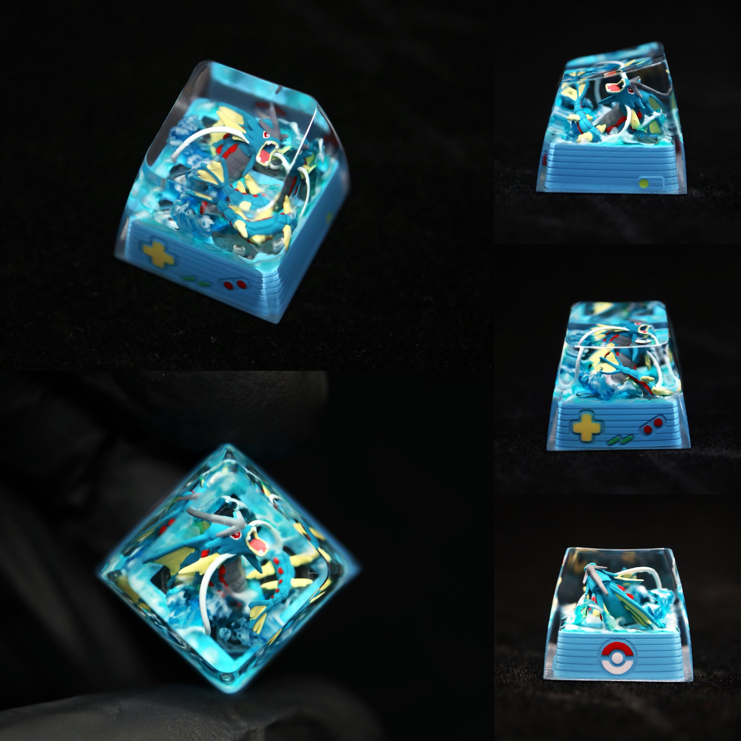 Pet Pok é mon Collection, Crystal Drops of Glue Material Artisankeycaps, Anime, Game, Culture, Creativity, Peripheral Decoration, Personalized Keycaps