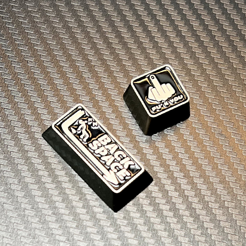 Shameless Theme, 2U Metal Backspace Key+1U Metal R4 Highly Personalized Keycap, Drama, Film, Culture, Creative Decorative Keycap