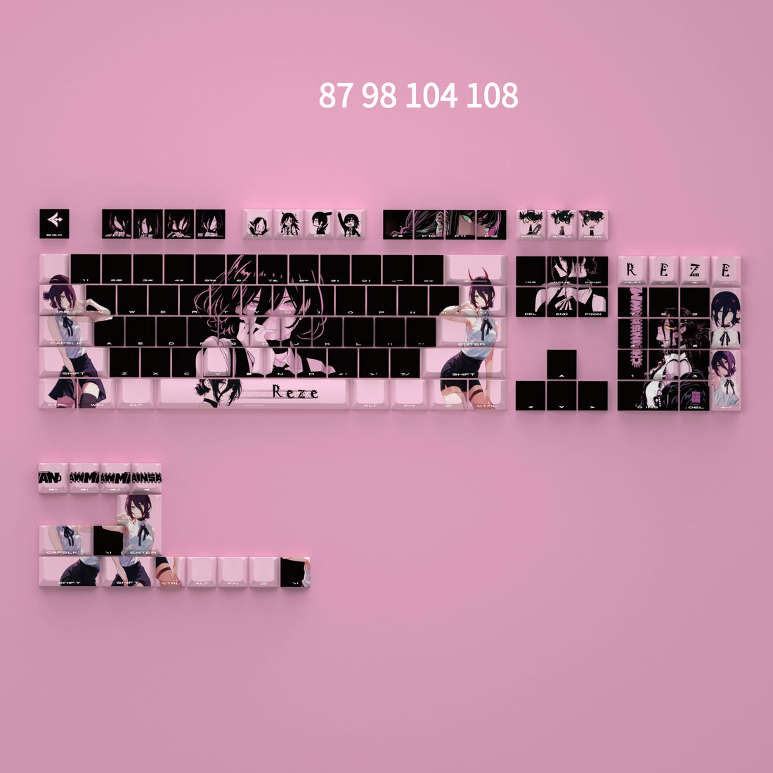 Chainsaw Man,Reze, Animation anime original height PBT suit keycap, decorative keycap