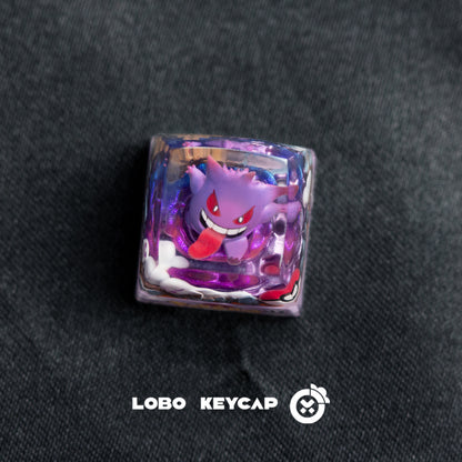 Pok é mon, Gengar, 1UCrystal drops of glue, SA highly personalized keycaps, anime and game mechanical keyboard accessories decorative keycaps