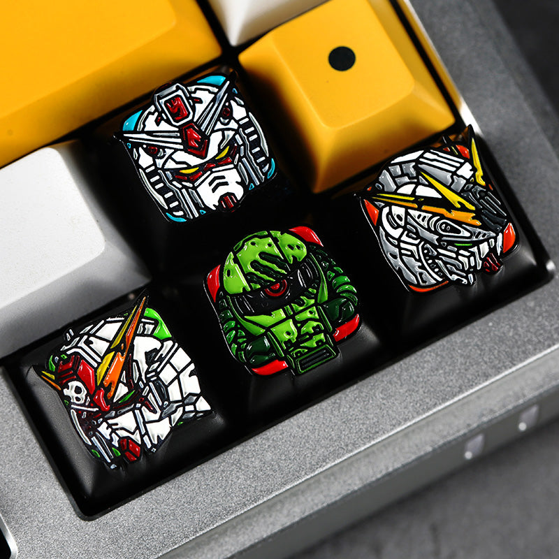 GUNDAM Personalized Keycap Mechanical Keyboard Cap Zinc Alloy Personalized Decorative Keycap