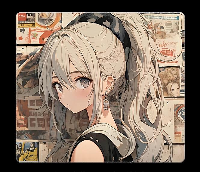Tempered glass micro etching process mouse pad, high-definition pattern customized professional mouse pad（+10）