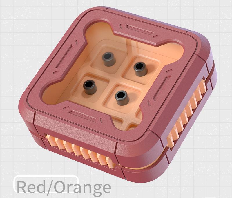 9-key spacecraft design, 3D printed resin keycap box, personalized keycap storage box, dust-proof magnetic absorption nano keycap customized display keycap box with multiple colors to choose from