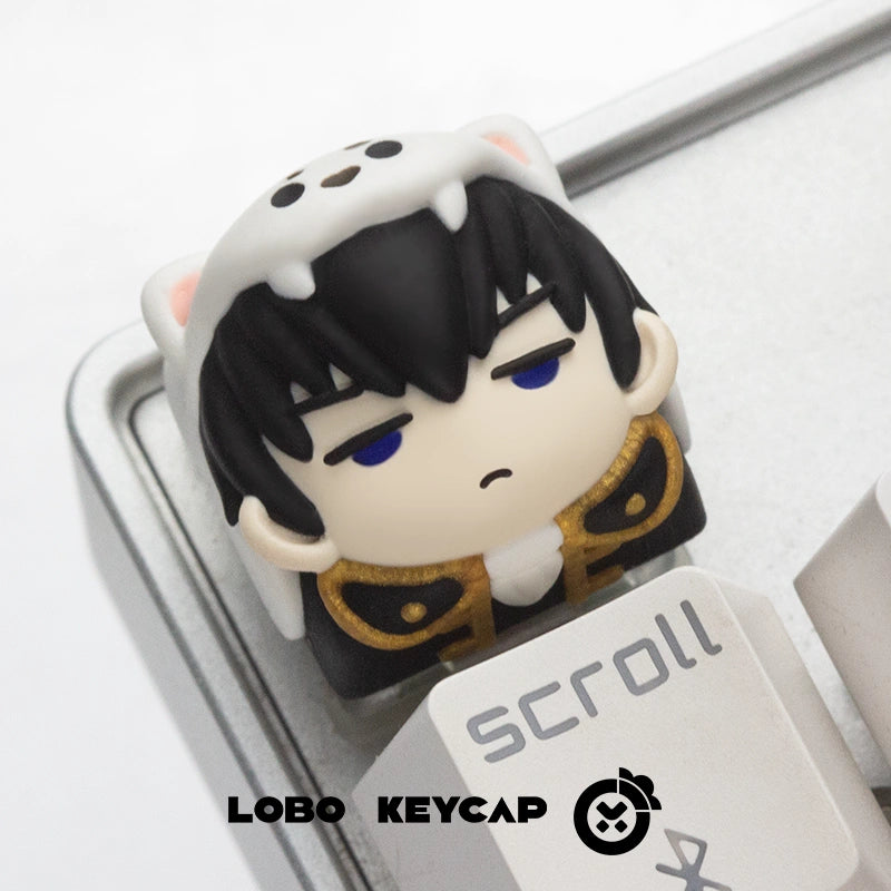 GINTAMA!Sakata Gintoki,Hijikata Toushirou, Personalized resin keycaps, mechanical keyboard keycaps