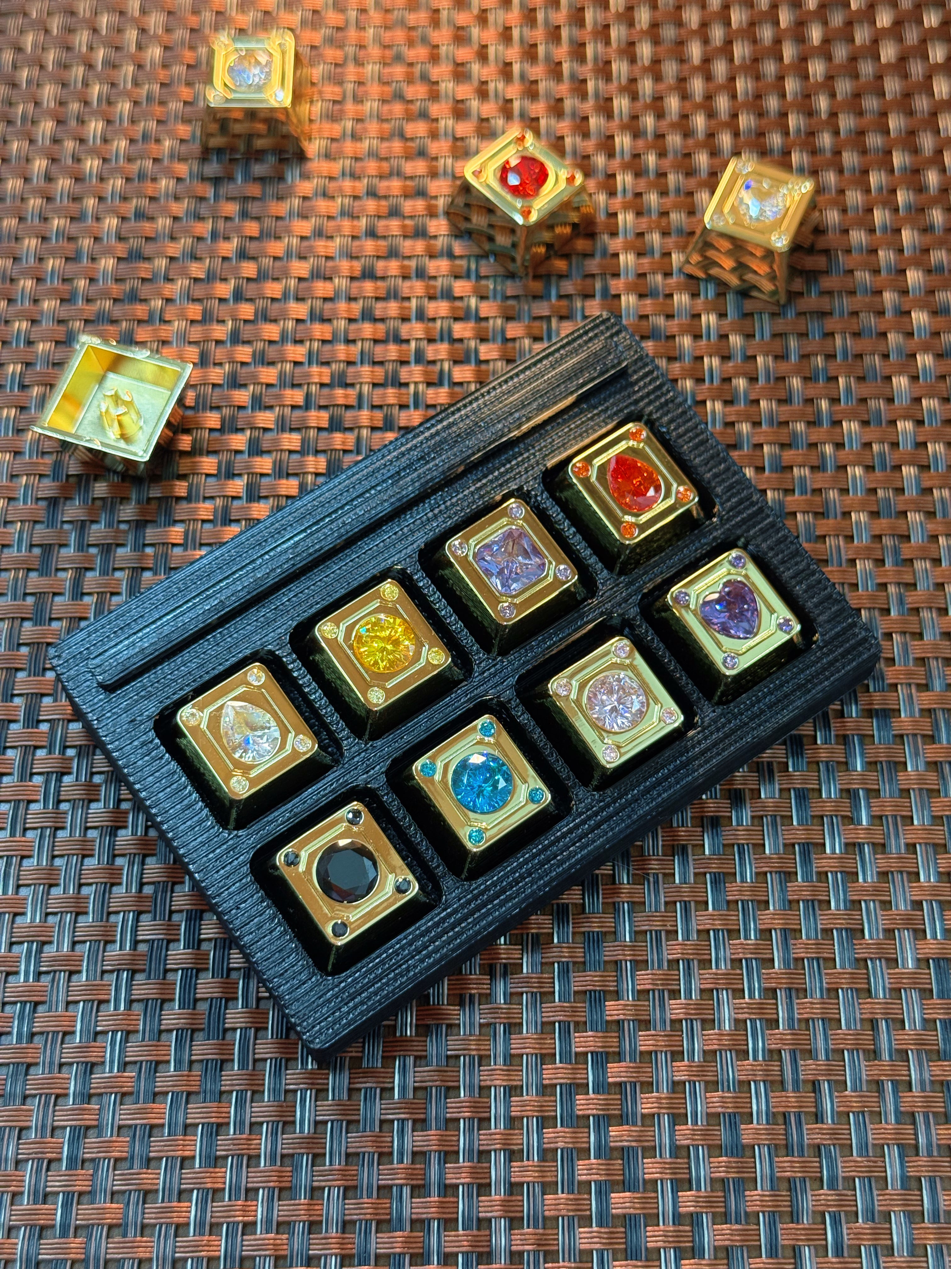 Diamond Star Theme, Imitation Diamond Metal Keycap Base Personalized Keycap Original Factory R4 Highly Decorative Keycap