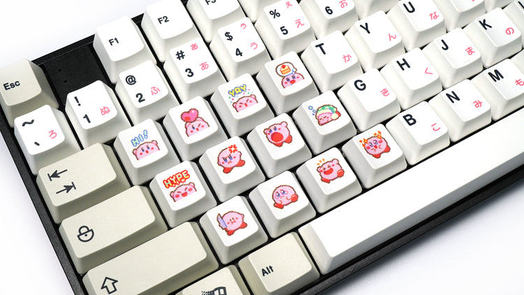 Star Kirby, Heat Sublimation Personalized Pattern 1U, PTB Material Personalized Decorative Keycap Set