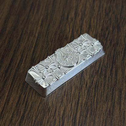 Chrome Hearts style, full keyboard key positions, 925 sterling silver custom trendy cultural keycaps, fashionable and personalized artistic decorative keycaps.