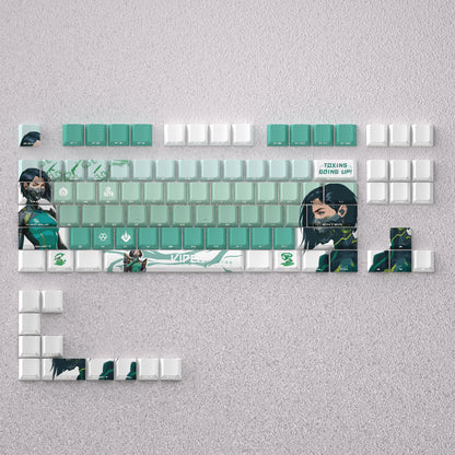 VALORANT Theme Keycap Series, Anime Game Creative Personalized Keycap Set PBT Material Original Factory Height Sublimation