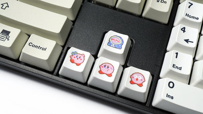 Star Kirby, Heat Sublimation Personalized Pattern 1U, PTB Material Personalized Decorative Keycap Set