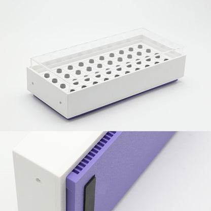 4X10 resin 3D printed magnetic keycap 40 key storage box display box dustproof personalized keycap storage box