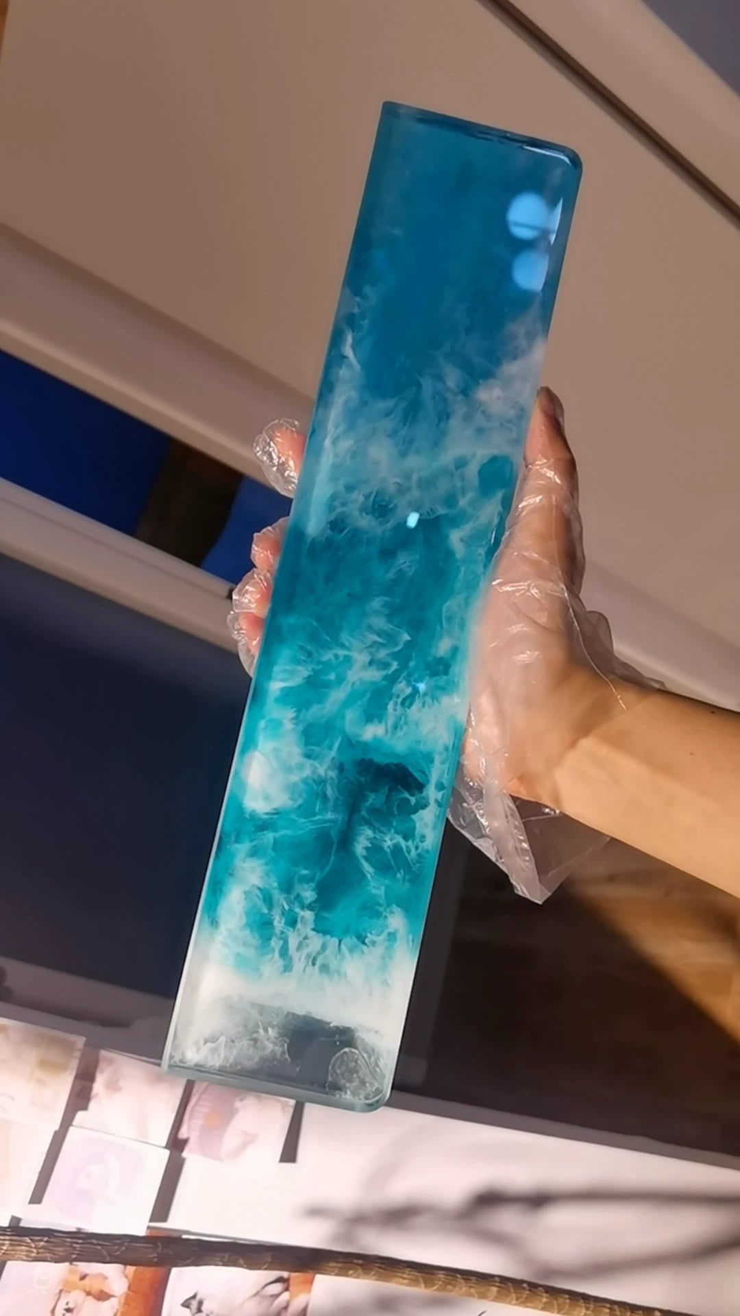 Wave theme, keyboard resin handle, palm rest, keyboard peripheral accessories