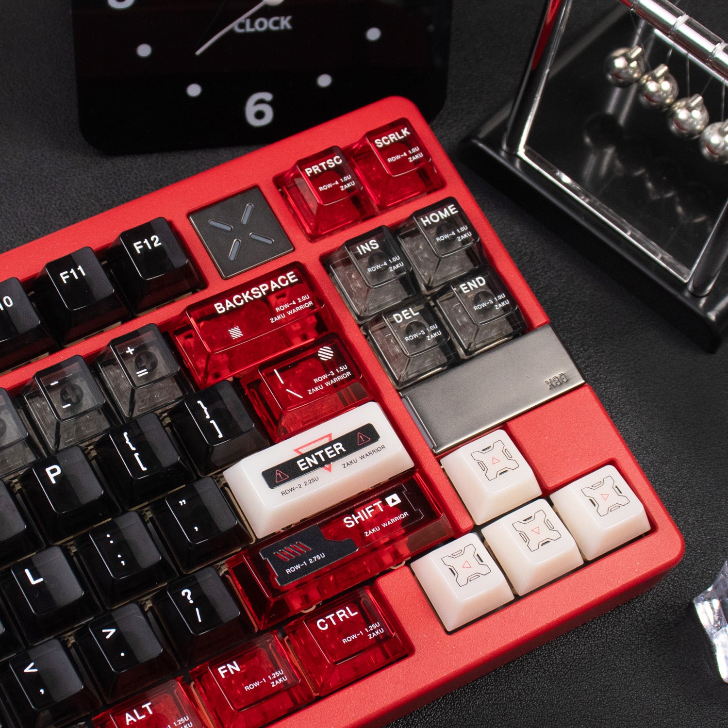 GUNDAM, ZAKU Warrior theme, original high PC transparent mechanical keyboard keycap UV printing creative personalized keycap set