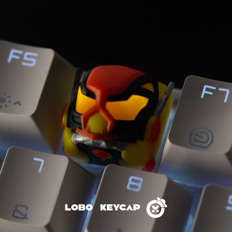 Masquerade Knight Resin Keycap Transparent KAMEN RIDER Personalized Resin anime Mechanical Keyboard Craftsman Keycap