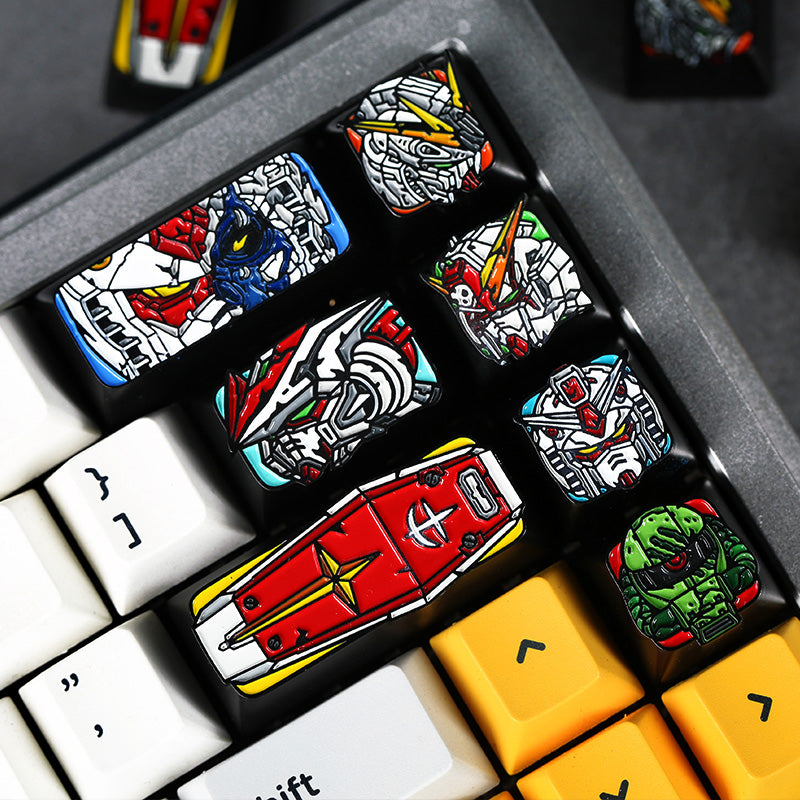 GUNDAM Personalized Keycap Mechanical Keyboard Cap Zinc Alloy Personalized Decorative Keycap