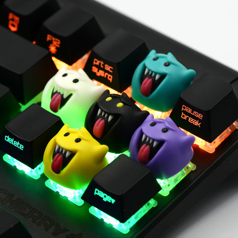 Little Ghost multi-color resin molding, resin personalized artisankeycaps, keyboard game decorative keycaps