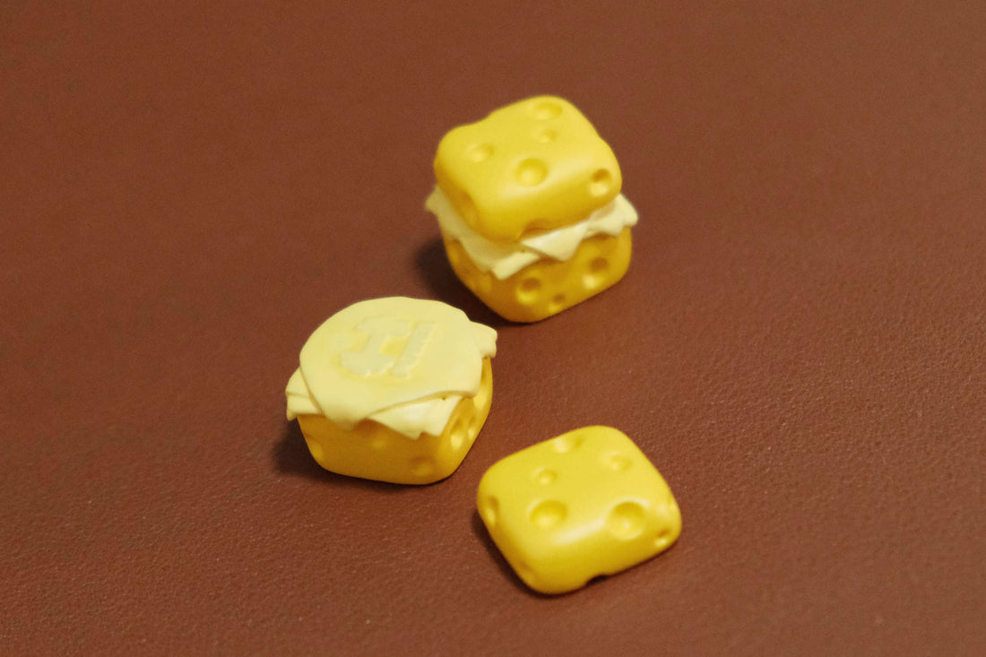 Cheese Burger Personalized Keycap Single Creative Keycap Mechanical Keyboard Cap Cute Retro Magnetic Yellow Cheese