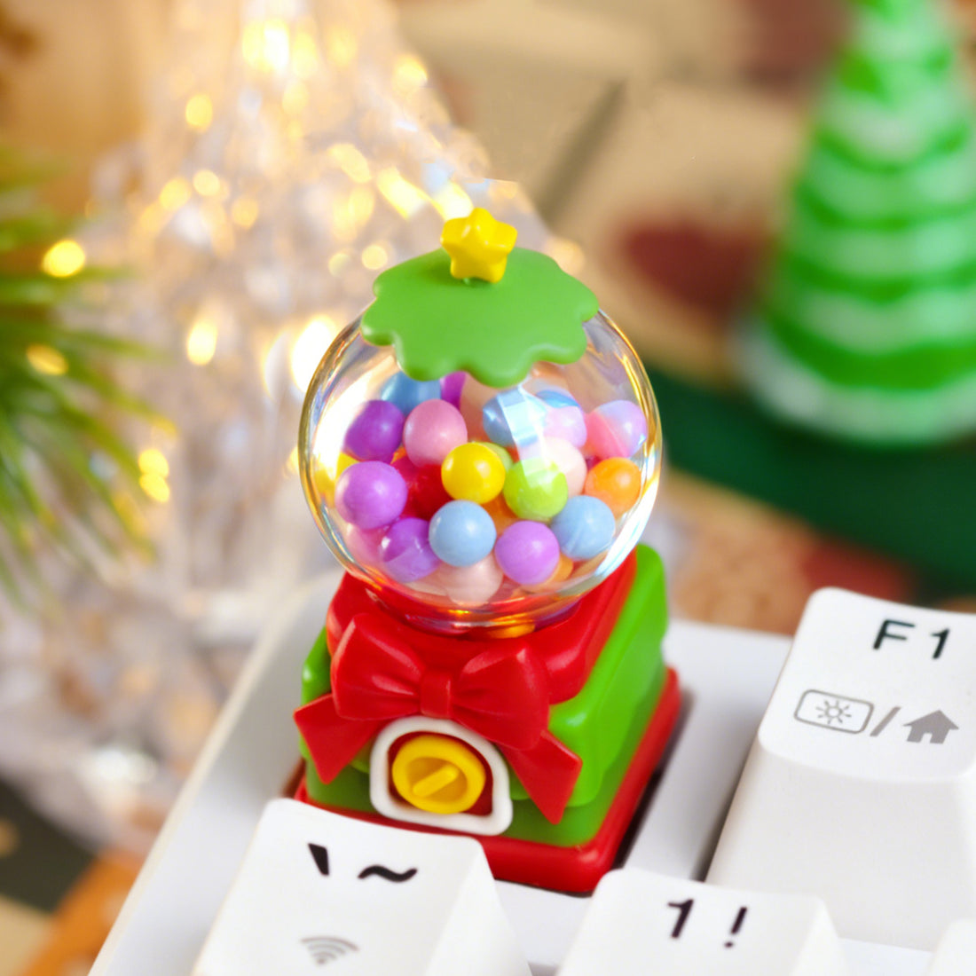 Candy machine multi-color resin personalized keycaps, cute candy keycaps, mechanical keyboard decorative art keycaps