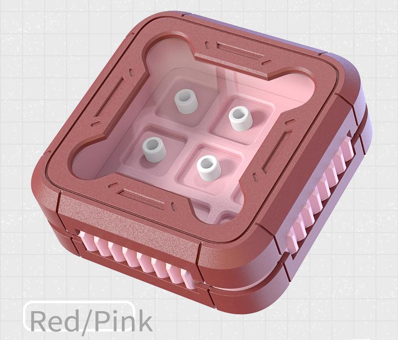 9-key spacecraft design, 3D printed resin keycap box, personalized keycap storage box, dust-proof magnetic absorption nano keycap customized display keycap box with multiple colors to choose from
