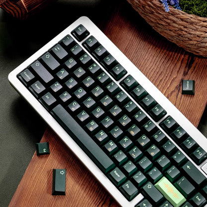 OMRON themed design, green PBT material personalized keycap set, factory height, compatible with Wooting/ROG EXTREME mechanical keyboard