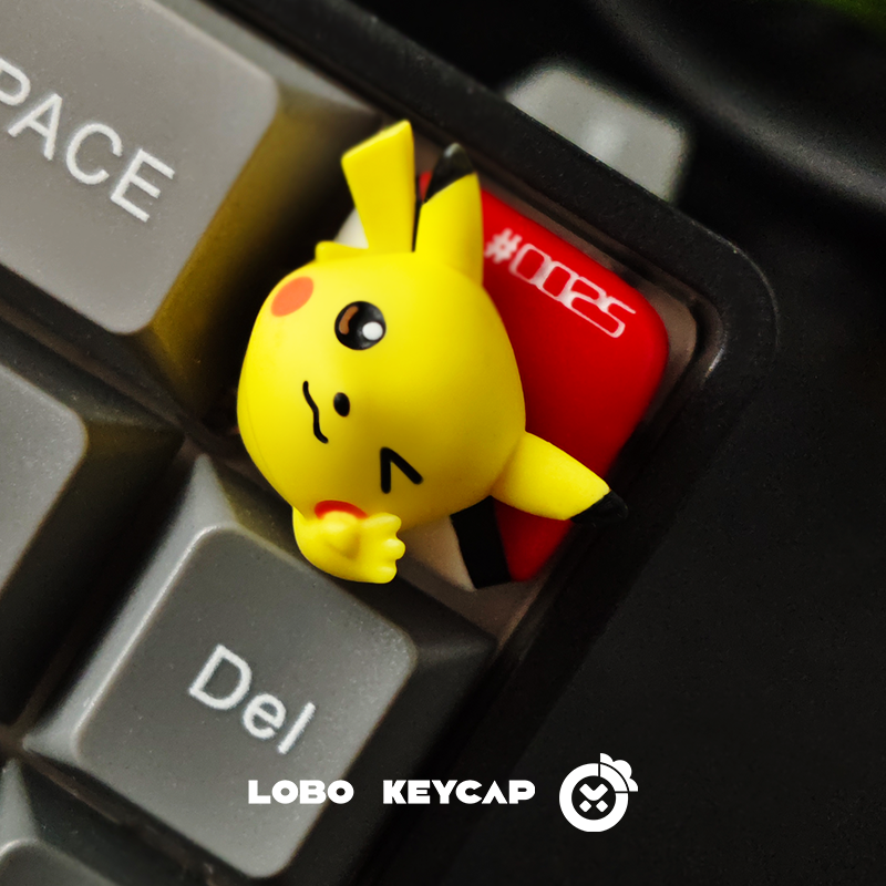 Pet Pok é mon series, multi-color resin molded personalized keycaps artisankeycaps, anime and gaming peripheral cultural keycaps