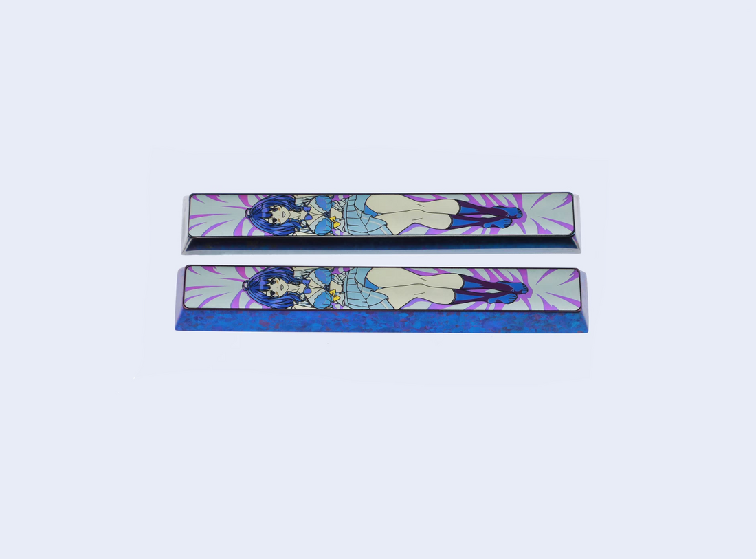 too many losing heroines! ， 6.25U/7U Spacebar Titanium Alloy Personalized Keycaps, Anime and Game Metal Carving Cultural Creative Keycaps