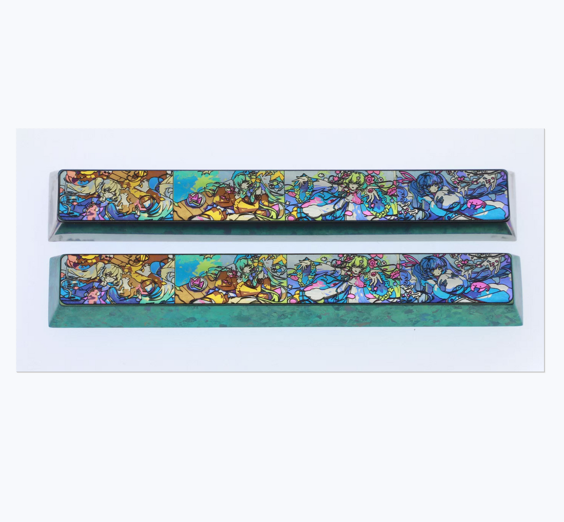 Hatsune Miku, 4-season space bar made of titanium alloy, creative and personalized key cap for animation game music