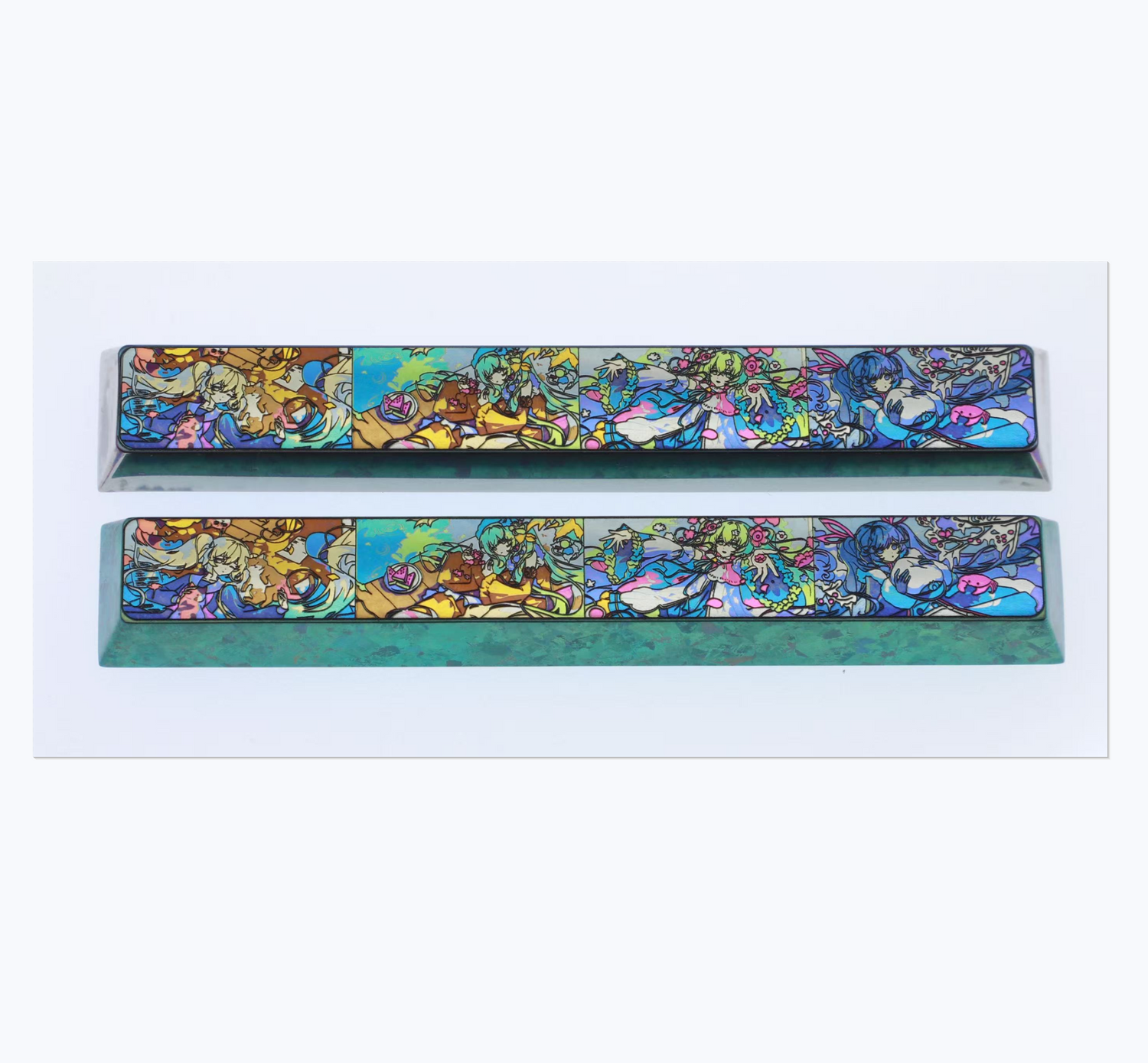 Hatsune Miku, 4-season space bar made of titanium alloy, creative and personalized key cap for animation game music