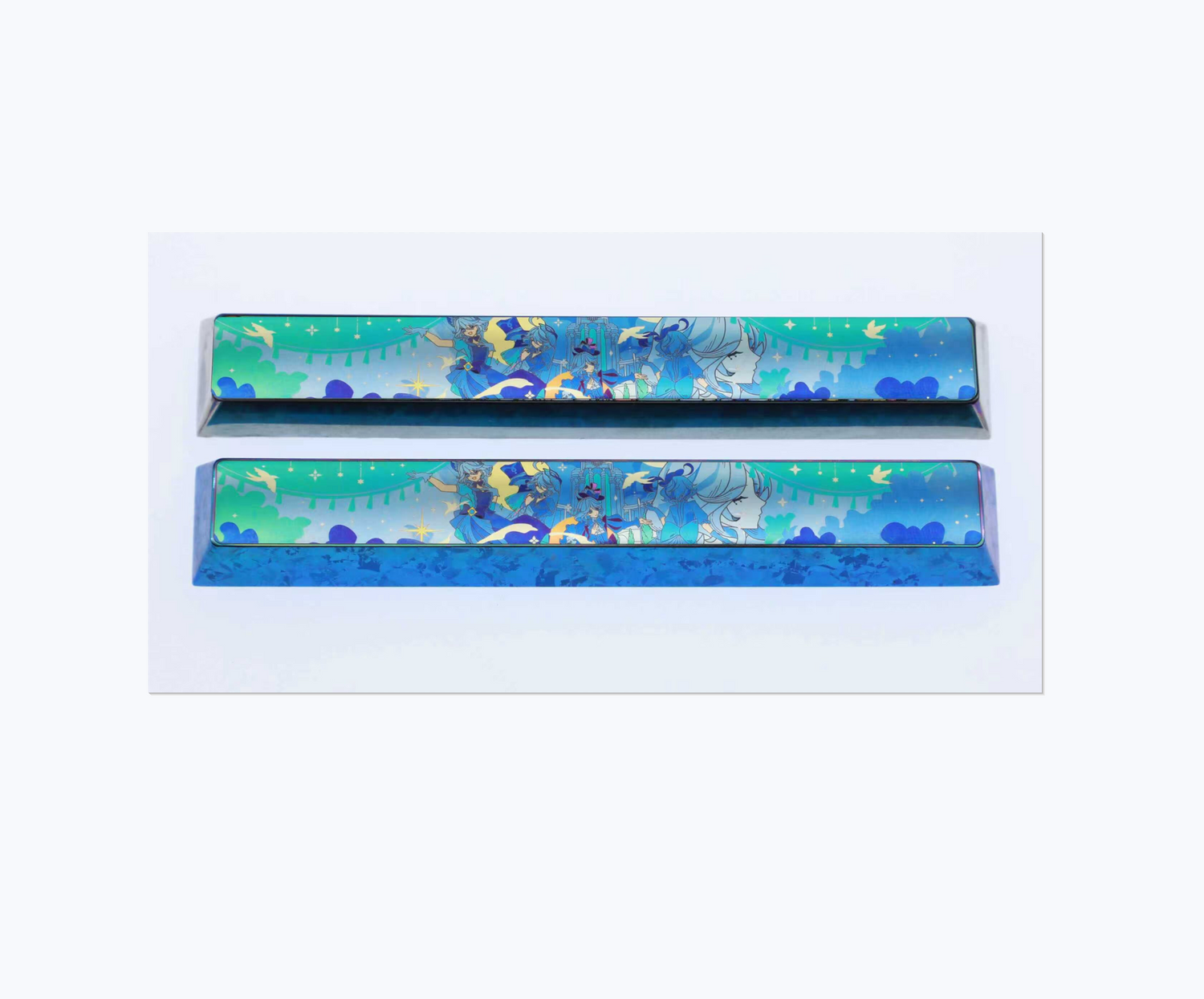 Genshin Impact, Furina, 6.25U/7U Spacebar Titanium Alloy Personalized Keycaps, Anime Game Culture Peripheral Products Mechanical Keyboard Decorative Keycaps