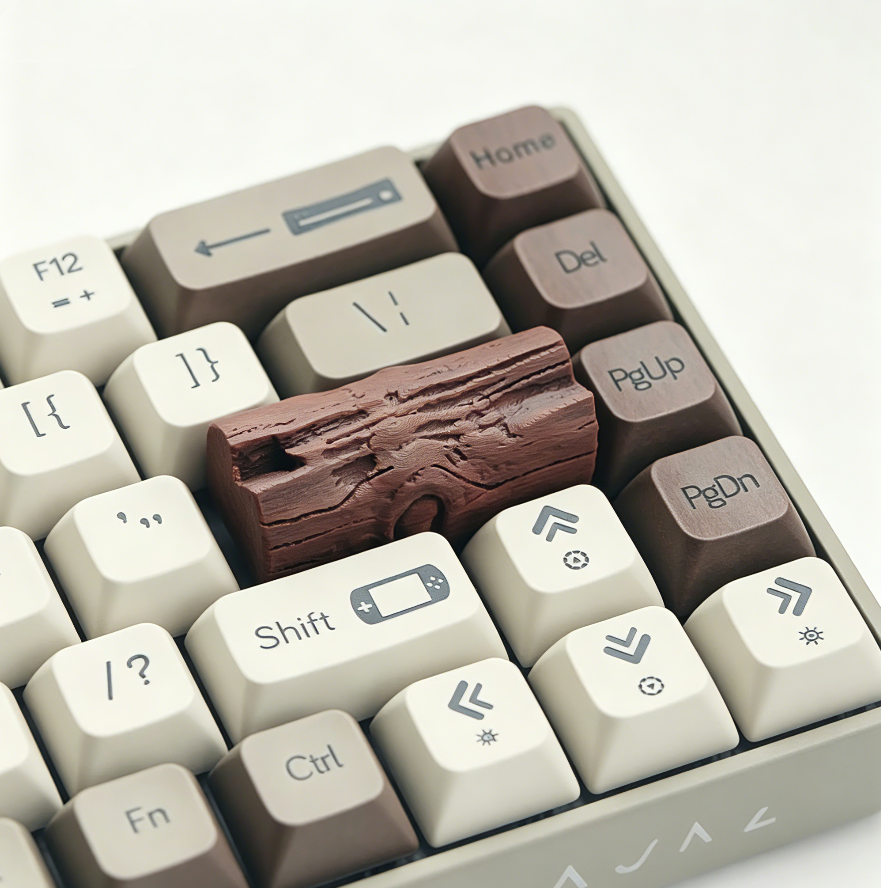 Cartoon Stump 2.25U Enter/Shift, Resin Personalized Keycaps, Mechanical Keyboard Decorative Personalized Keycaps