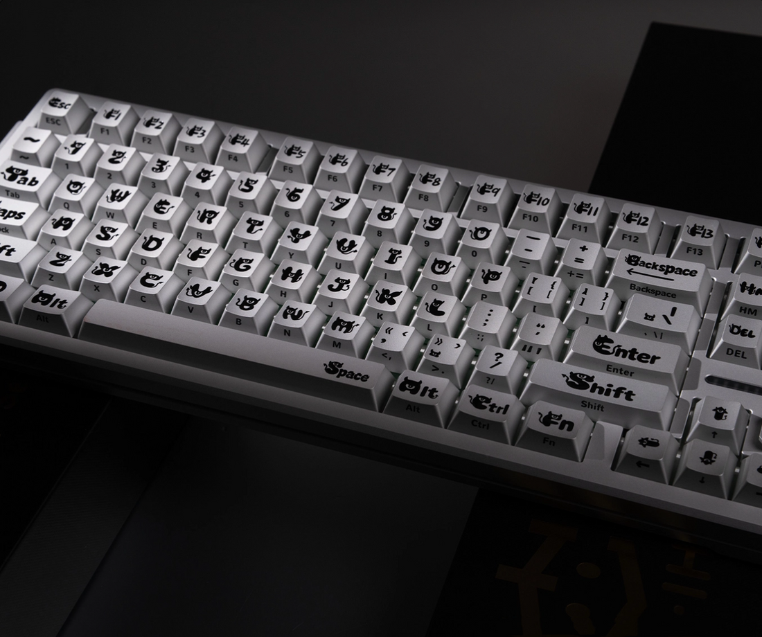 Little Devil Character Set Aluminum Alloy Personalized Keycaps Original Height, Metal Decorative Keycaps, Mechanical Keyboard Replacement Metal Corrosion Resistant Anode Keycaps