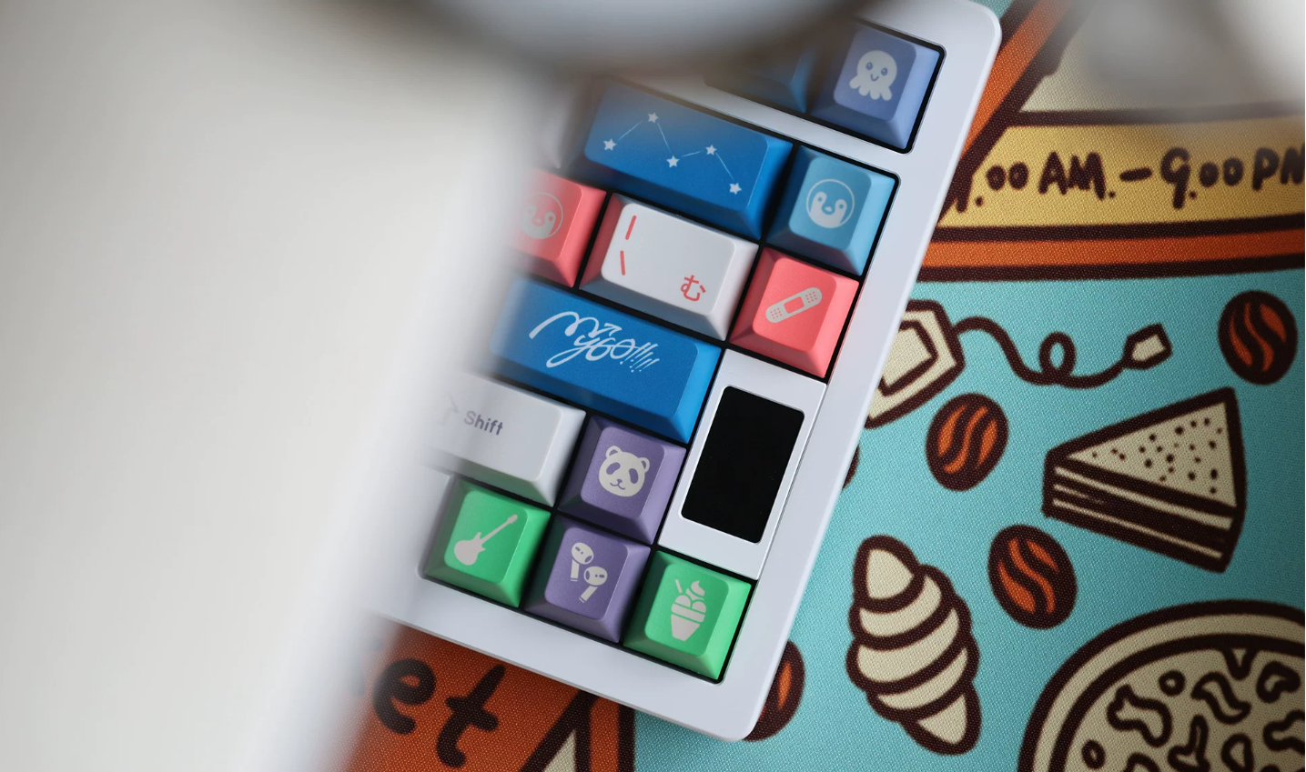 ‌MYGO!!!!! Theme design, PBT material personalized keycaps, mechanical keyboard replacement keycap set, anime and game cultural and creative keycaps set, Compatible with 61/64/68/75/84/87/104 Key Mechanical Keyboard Keycap Set
