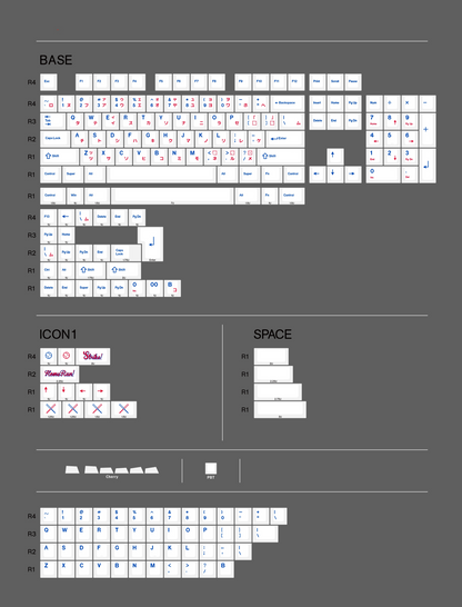 HomeRun - Baseball themed design, PBT material personalized keycaps, mechanical keyboard replacement keycap set, anime and game cultural and creative keycaps set, Compatible with 61/64/68/75/84/87/104 Key Mechanical Keyboard Keycap Set